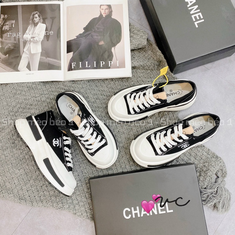 Giày thể thao sneaker cn kẻ viền đế cao fullbox