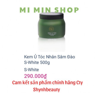 Ủ tóc nhân sâm đào Swhite 500g MẪU MỚI XANH ( Hạn sử dụng mới 2027)