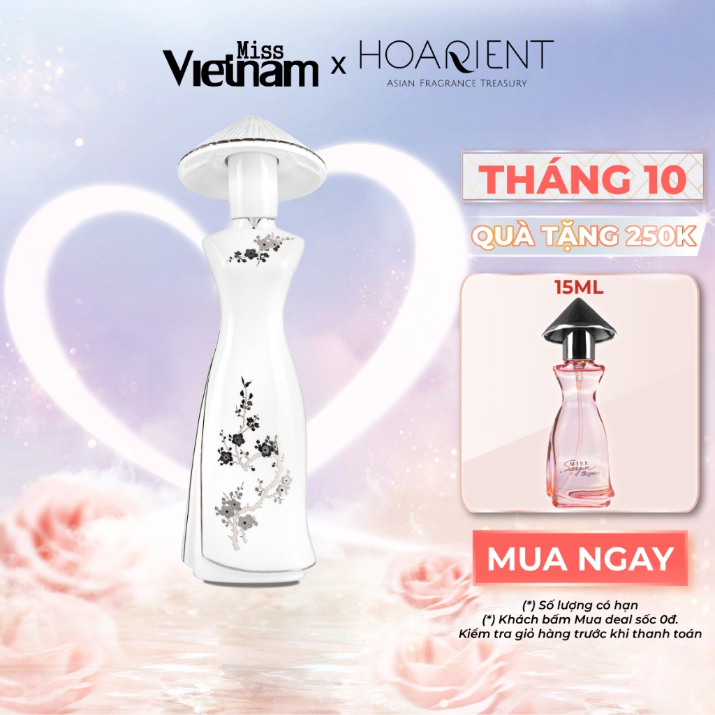 Nước hoa nữ Miss Vietnam - Sài Gòn N27 - Hộp sứ trắng EDP 35ml