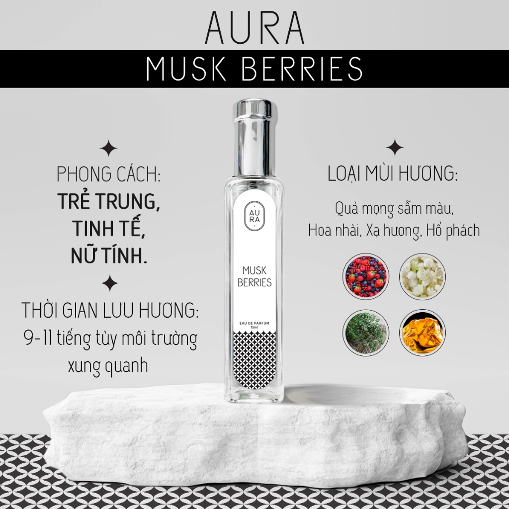 Nước hoa MUSK BERRIES 15ml EDP