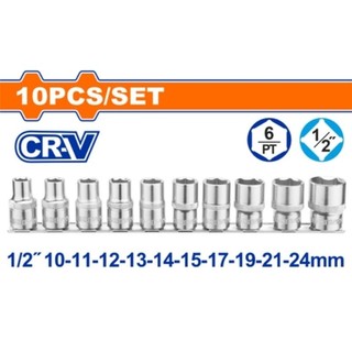 Bộ 10 đầu tuýp 1/2" wadfow wst2410