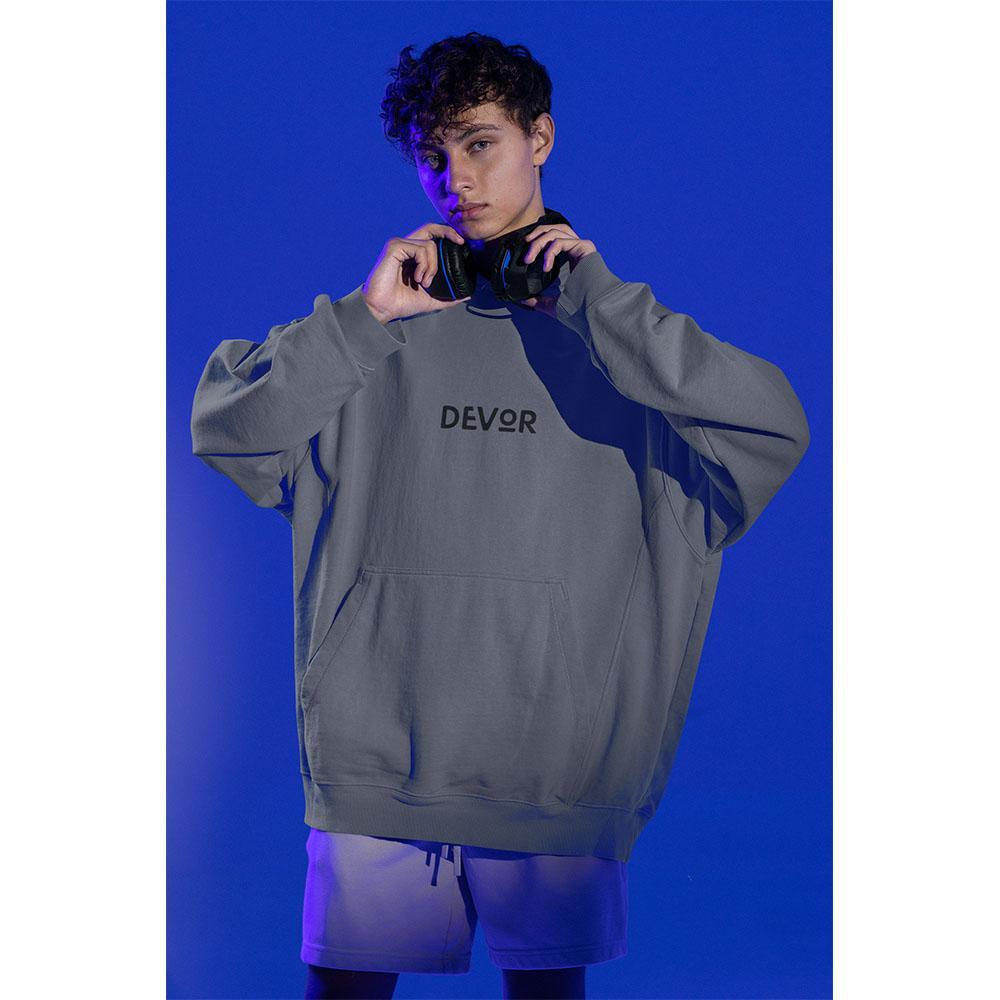 Áo Hoodie DEVOR Basic , From Rộng Logo Thêu/In cao thành - Định lượng 400GSM