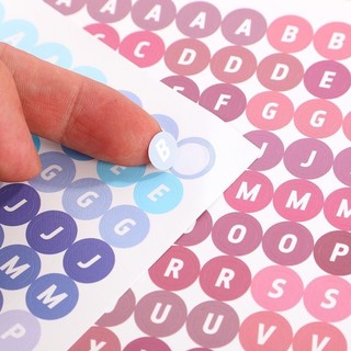 Sticker chữ và số để trang trí sổ sách