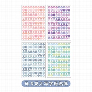 Sticker chữ và số để trang trí sổ sách