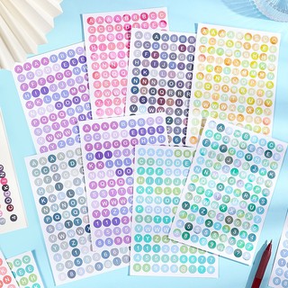 Sticker chữ và số để trang trí sổ sách