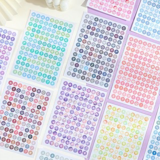 Sticker chữ và số để trang trí sổ sách