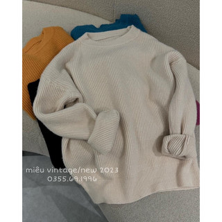 Áo len basic cổ tròn