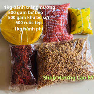 Combo bánh tráng nướng đầy đủ gồm 5 nguyên liệu