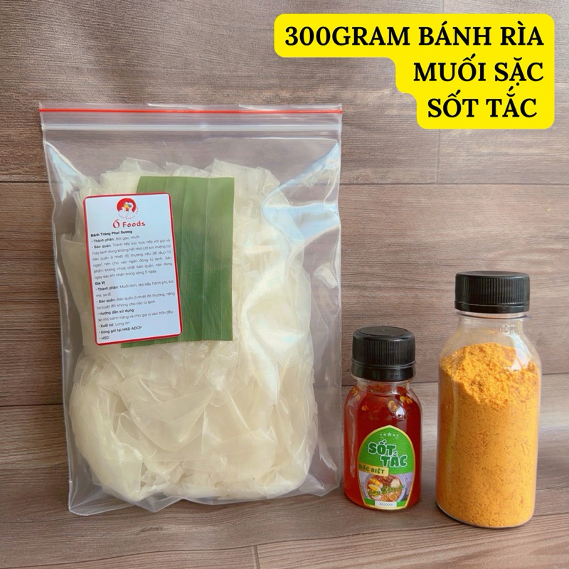 Bánh tráng phơi sương muối sặc tặng sốt tắc chua cay- (Đồ ăn vặt bánh tráng phơi sương)