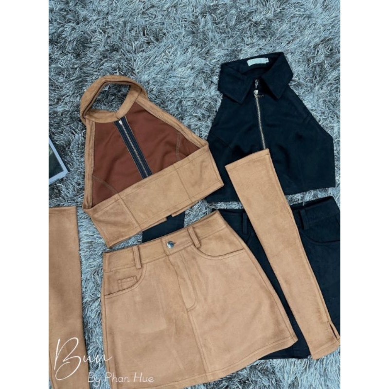 Set da lộn kèm bao tay siu chất 💯HÀNG THIẾT KẾ TẾT 2024 💖