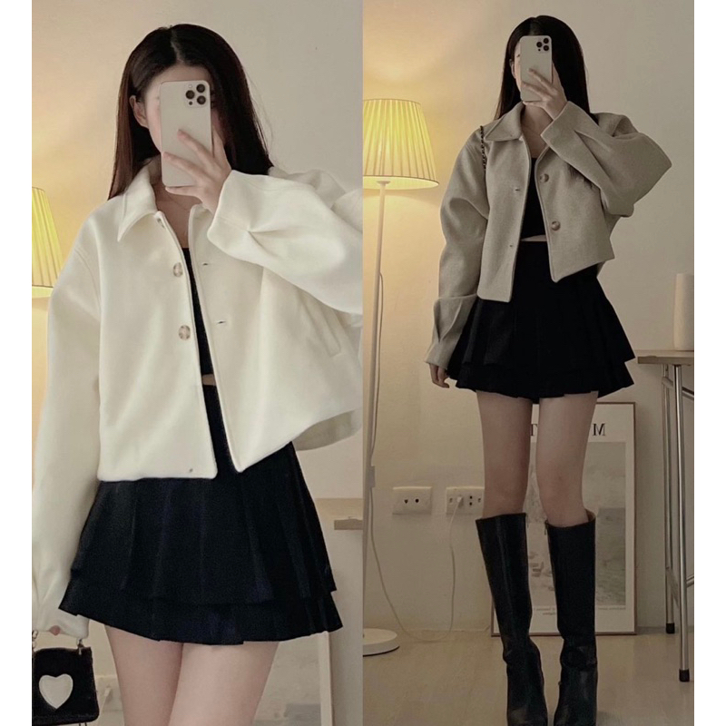 [NEW]ÁO KHOÁC DẠ DÁNG LỬNG TAY BỒNG “HIFI” style Ulzzang