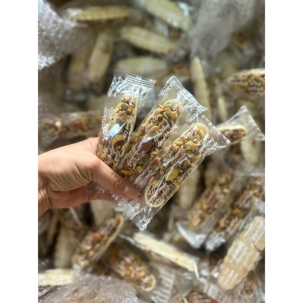 300gam Bánh thuyền mix hạt siêu hạt, dành cho các bạn ăn kiêng, giảm cân, người tiểu đường dùng dc