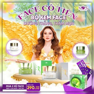 Combo kem face tím nám tàn nhang + kem face dưỡng trắng son cosmetic nguyễn tiên chính hãng - tặng cao bưởi