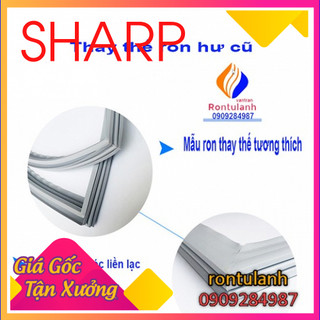 Ron cửa cho tủ lạnh sharp model sj-p585g-bk/sl