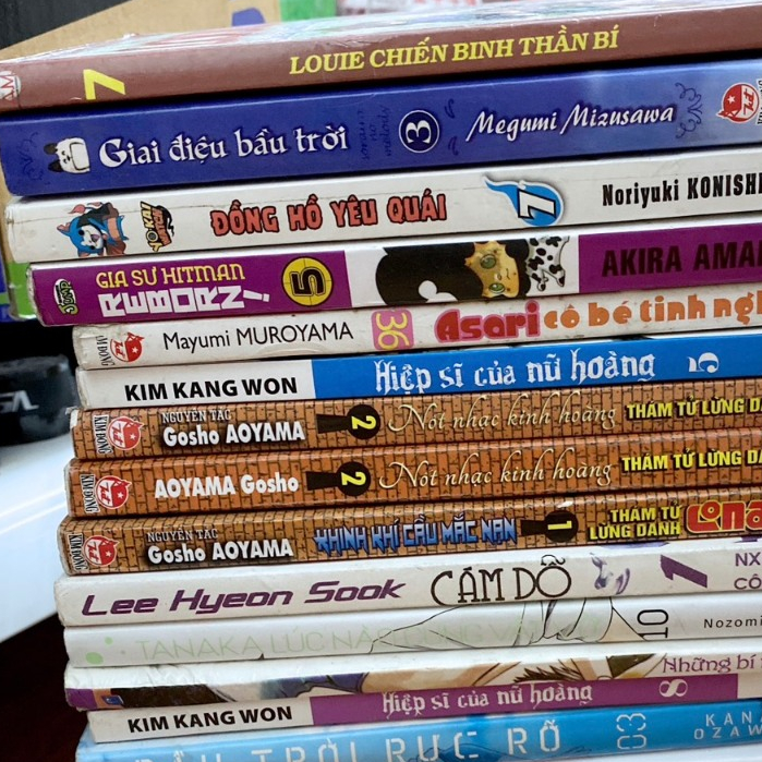 Vở truyên.tranh cũ Lô Lẻ 1: Blue Lock, Black Jack,  Mob Psycho, Asari, Guru, Nhà trọ nhất khắc, Văn phòng thám tử qv ...