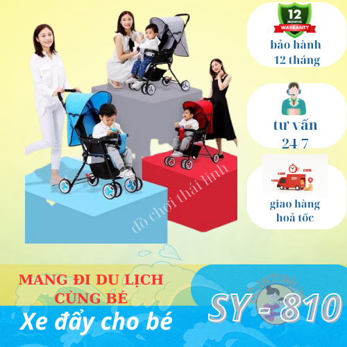 Xe Đẩy Gấp Gọn Tiện Lợi SY810 - Lỗi 1 Đổi 1