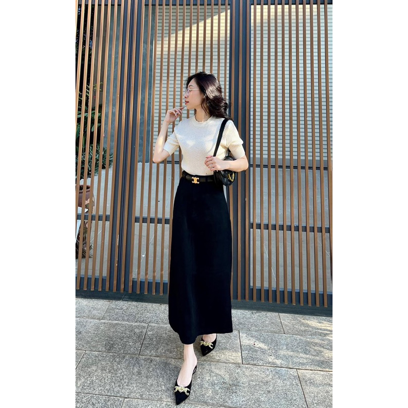 Chân váy jeans basic 3 màu chất đẹp