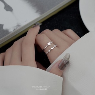 Nhẫn bạc, nhẫn bạc nữ S925 bằng thép không gỉ nhiều mẫu phong cách hàn quốc thời trang cho nữ