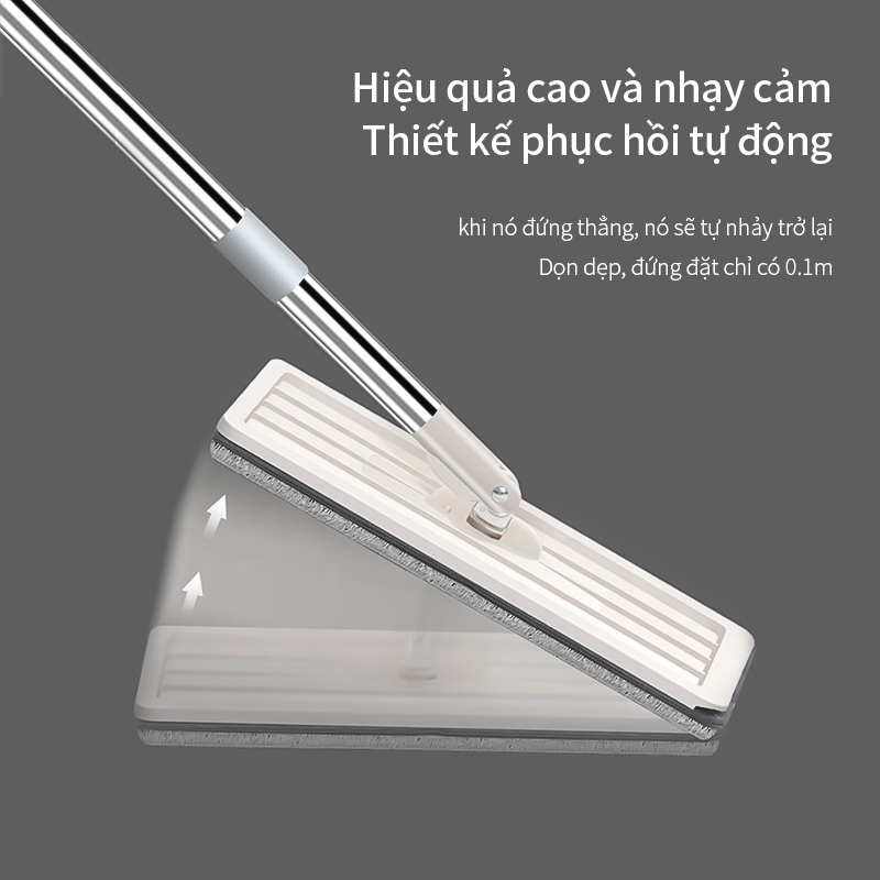 Bộ Cây Lau Nhà Thông Minh, sàn nhà sạch khô nhanh Bộ Cây Lau Nhà Tự Vắt Xoay 360 Độ Kèm Thùng Tự Vắt Cao Cấp