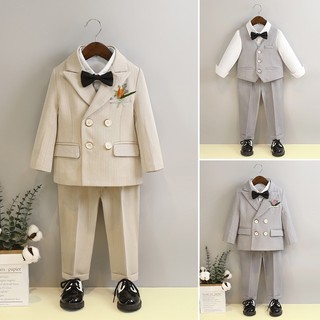  Bộ Vest bé trai phong cách Hàn Quốc hàng QCCC 6 chi tiết  Tặng kèm phụ kiện  