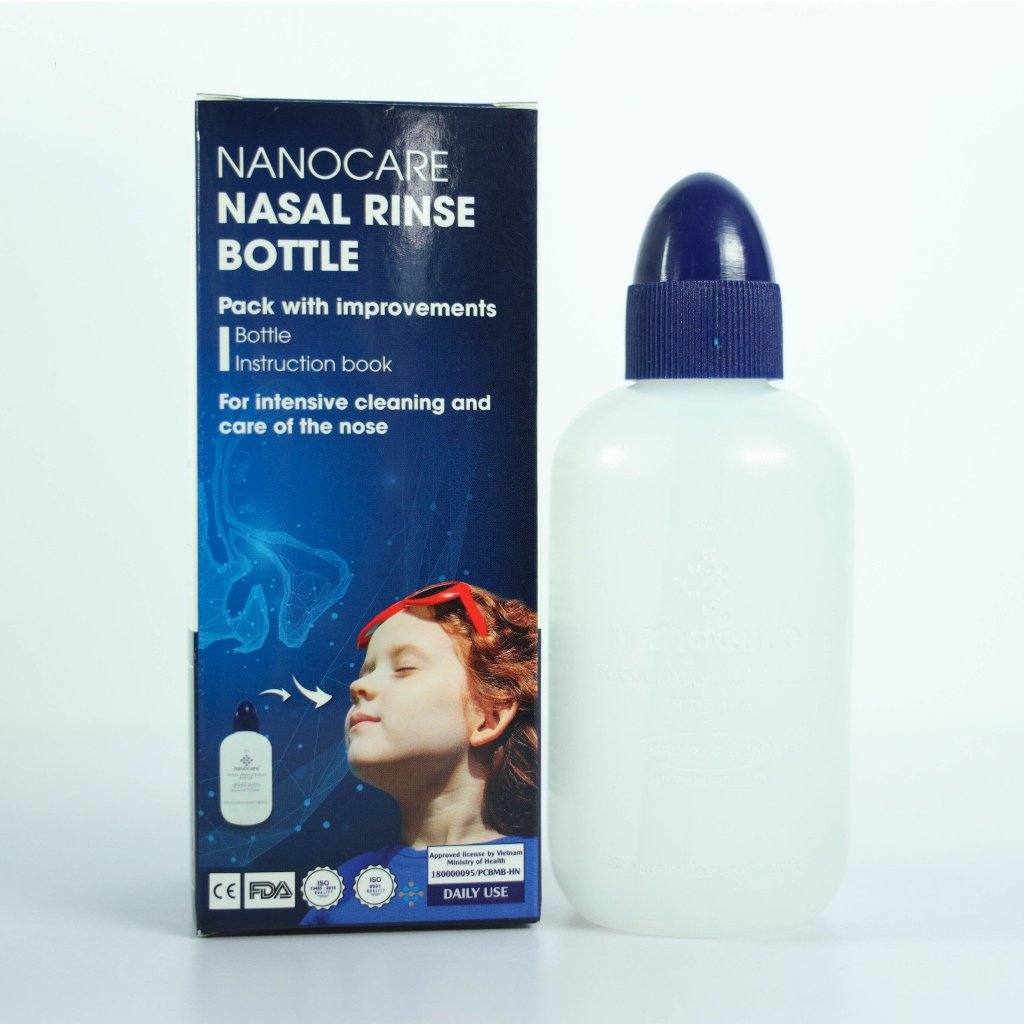 Bình Rửa Mũi Cho Bé Nanocare 180ml
