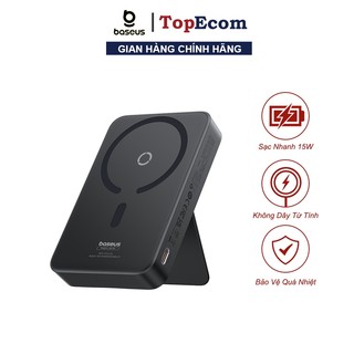 Pin Sạc Dự Phòng Không Dây 15w IP 12 13 14 15 Baseus MagPro Mag Power Bank Wireless Hít Nam Châm 5000mah