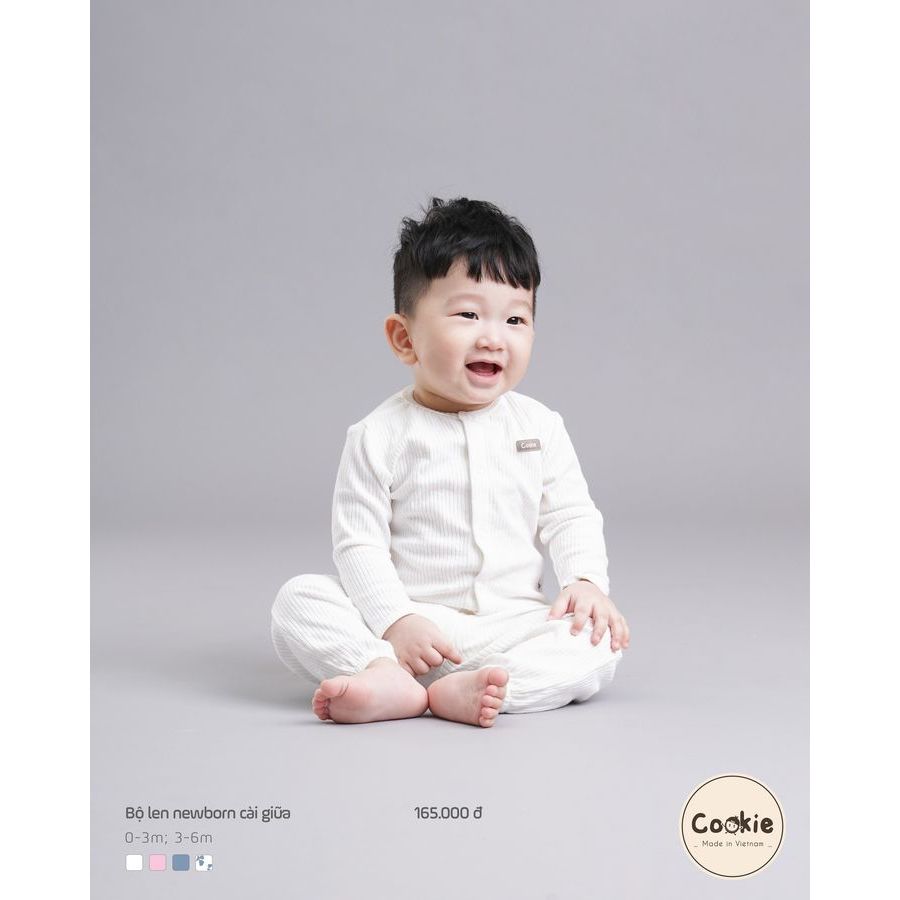[COOKIE] Bộ len newborn cài giữa cho bé size 0-3m & 3-6m
