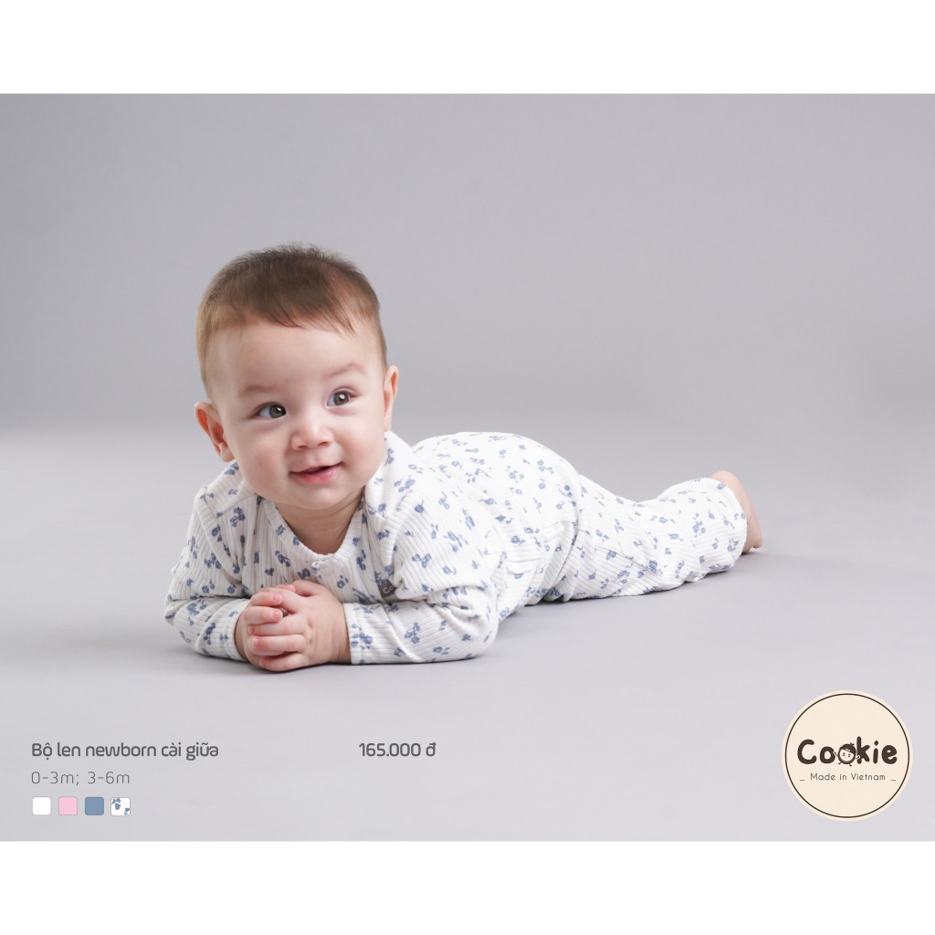 [COOKIE] Bộ len newborn cài giữa cho bé size 0-3m & 3-6m