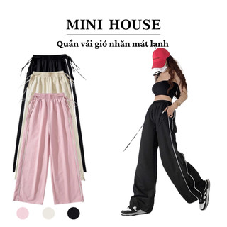 Quần gió nhăn dây buộc 2 bên Minihuose