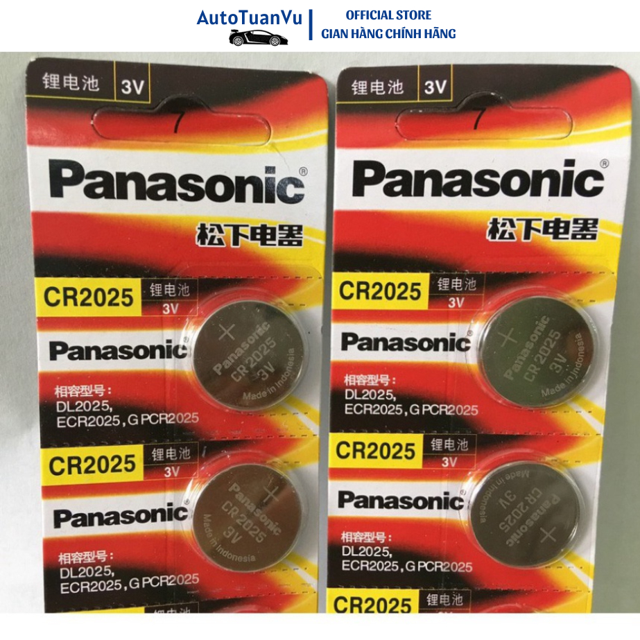 Pin Panasonic CR2032 3V Lithium - Pin cúc khuy áo - TuanVu Auto