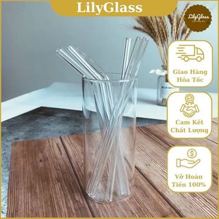 Ống hút thủy tinh, Inox các cỡ (Bán lẻ từng bộ phận)