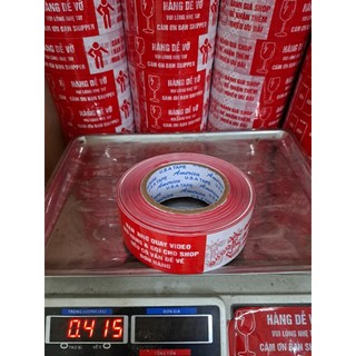 1 CUỘN TO 415gr BĂNG KEO 5 TRONG 1, quay video, cám ơn, hàng dễ vỡ, đánh giá 5 sao