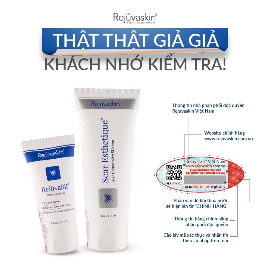 Kem ngừa Sẹo Lâu Năm, Sẹo Thâm, Sẹo Rỗ, Sẹo Lõm Scar Esthetique của Rejuvaskin