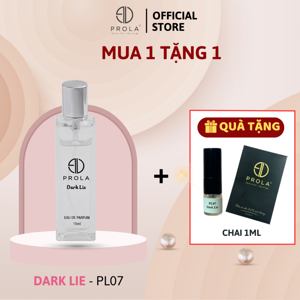 Nước Hoa Nữ PROLA Dark Lie Mùi Hương Ngot Ngào, Quyến Rũ Lưu Hương Lâu Phong Cách Ngọt Ngào, Cuốn Hút PL07 - 15ml