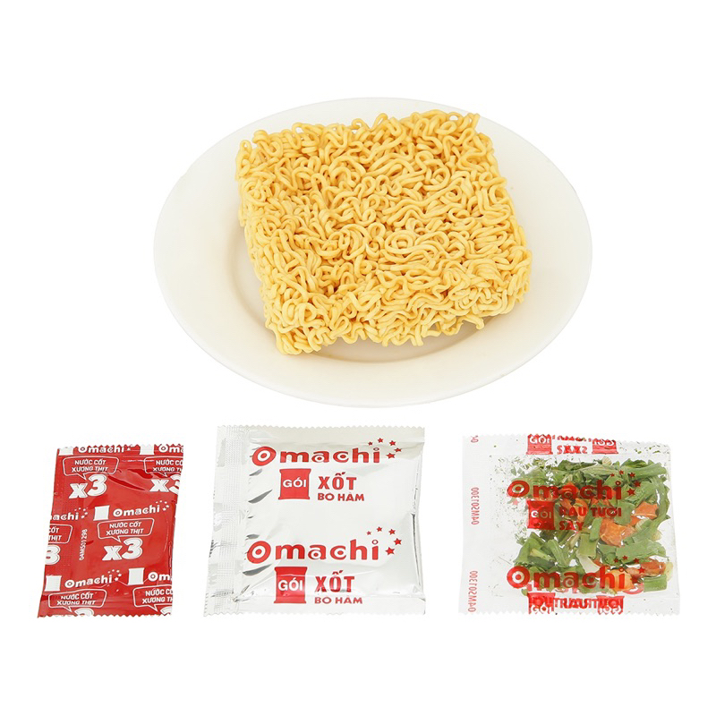 2 lốc 10 gói mì khoai tây Omachi xốt bò hầm 80g