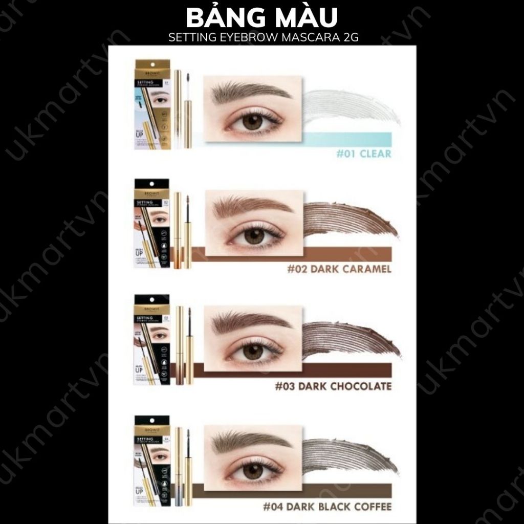 Bút Setting Eyebrow Mascara Định Hình Lông Mày Browit By NongChat Không Nhoè, Không Trôi