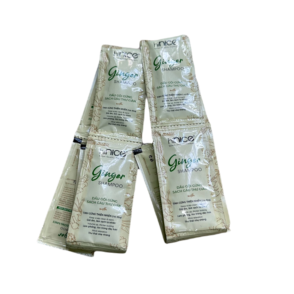 Dây Dầu gội Thiên Nhiên hiNICE tinh dầu Gừng 6gx