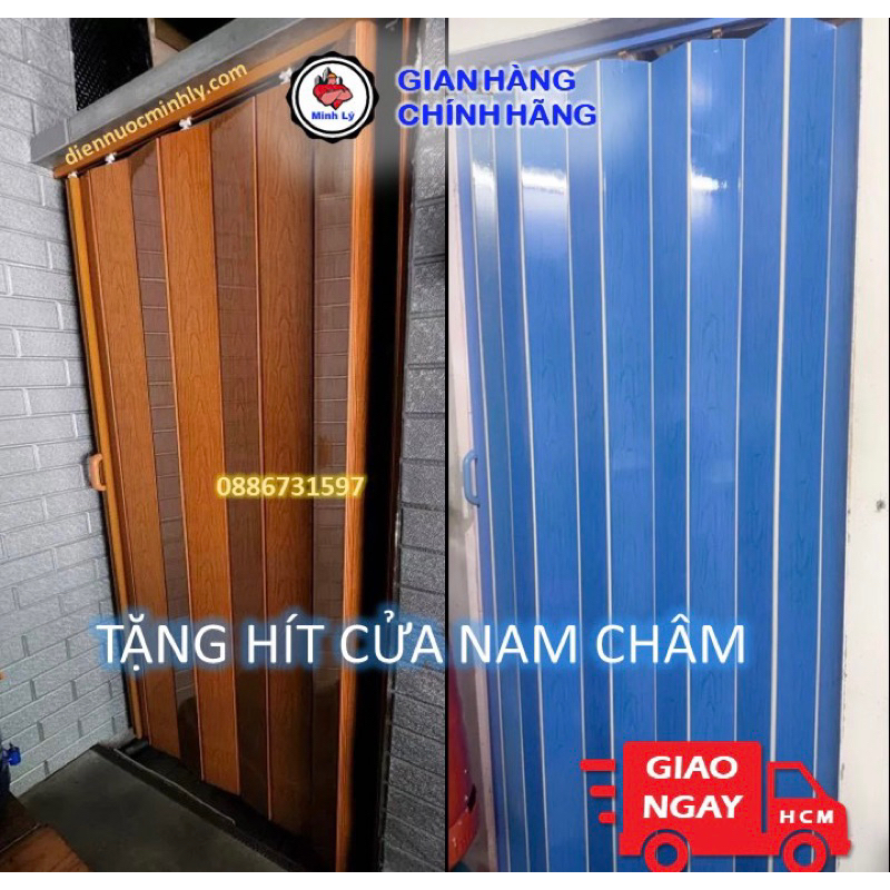 [Hỏa Tốc HCM] Cửa Xếp, Cửa Nhựa Nhà Vệ Sinh Dày Dặn Giá Rẻ Đủ Kích Thước, Tặng Hít Nam Châm