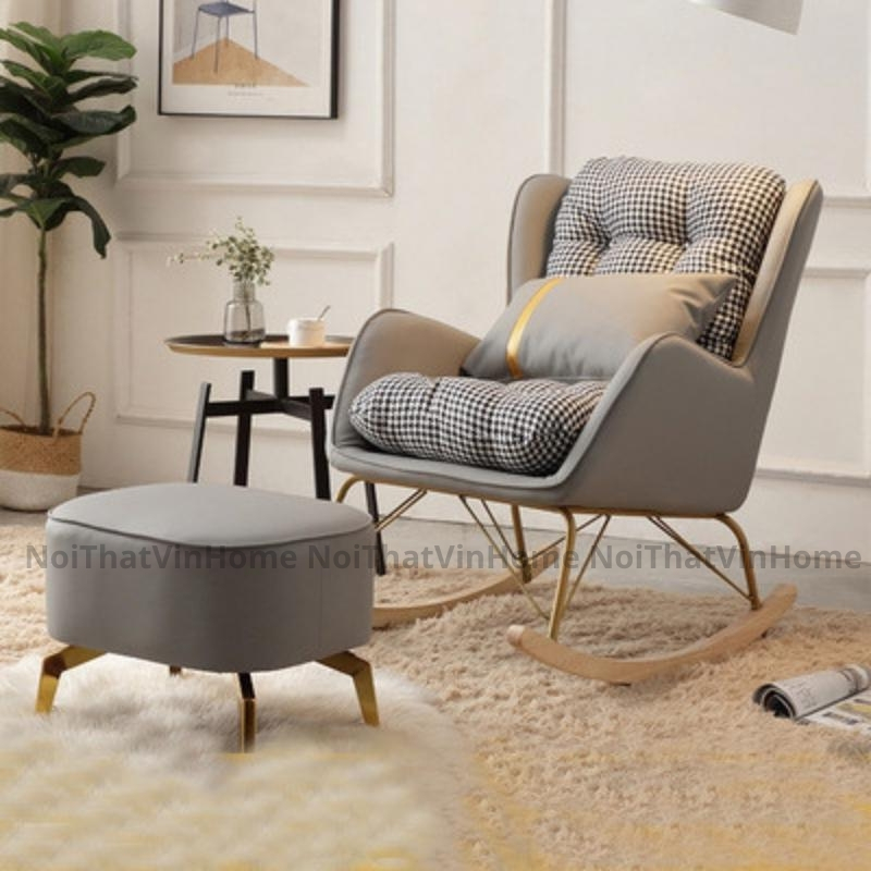 Ghế Sofa Thư Giãn Bập Bênh, Ghế Thư Giãn, Ghế Lười Đọc Sách Hàng Nhập Khẩu - Nội Thất Vin Home