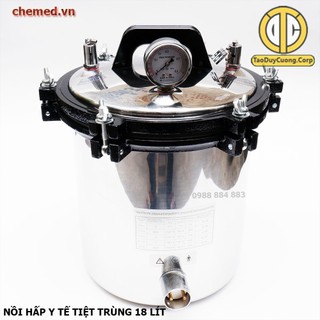 Nồi hấp y tế, nồi hấp dụng cụ, nồi hấp tiệt trùng, nồi hấp 18 lít