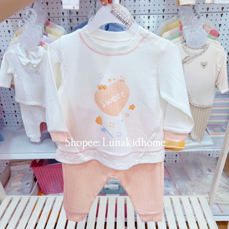 Bộ nỉ dài tay Goodmama cho bé trai, bé gái