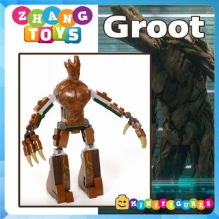Đồ chơi Xếp hình người cây Groot Treeman trong The guardian of the galaxy vệ binh dải ngân hà Minifigures POGO MG1013