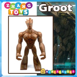 Đồ chơi Xếp hình Groot Guardian of the Galaxy Siêu anh hùng Marvel Bigfigures Minifigures Decool 0198