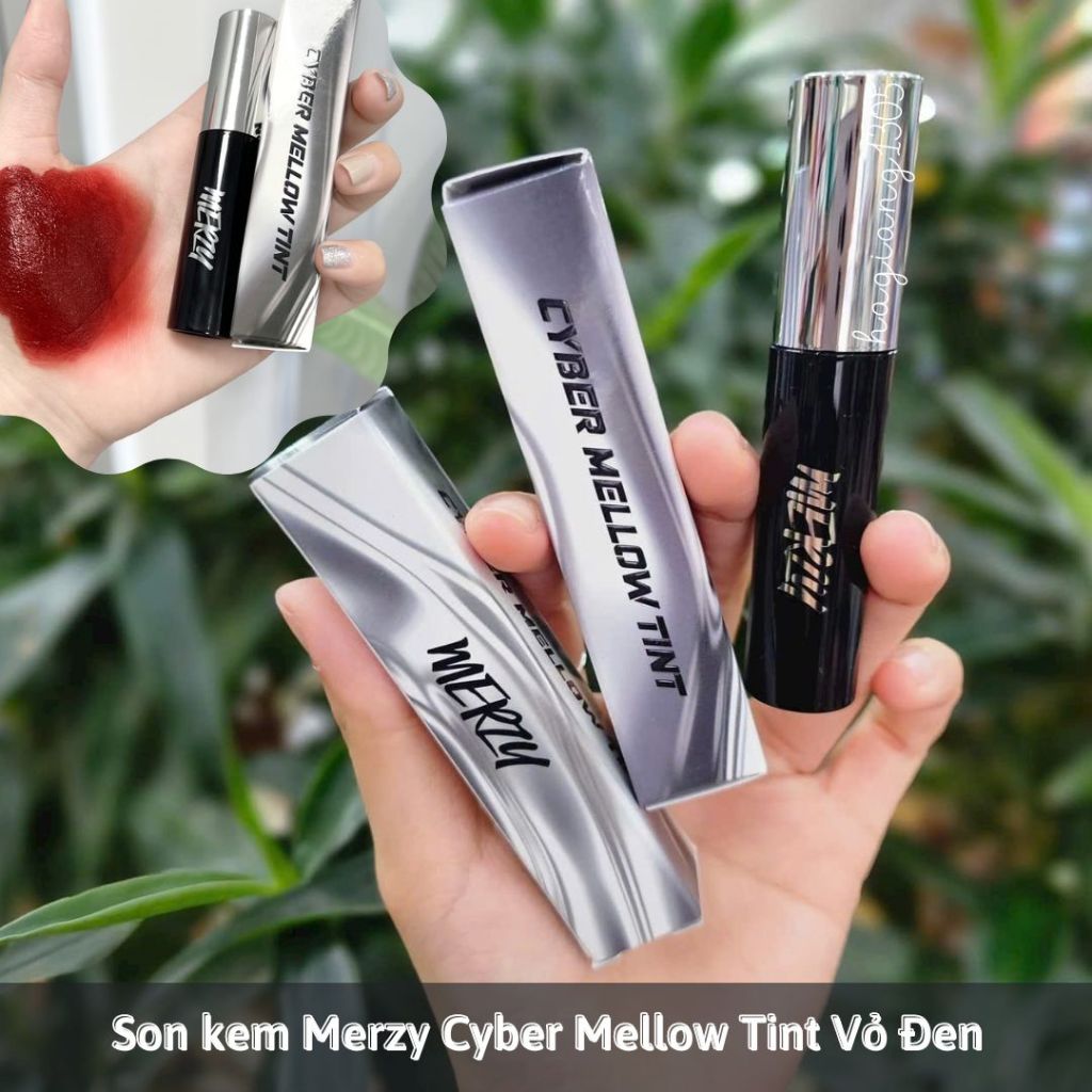 Son kem lì Merzy Cyber Mellow Tint phiên bản vỏ đen mới nhất - CM5 đỏ cam gach