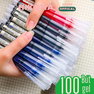 Bút gel ngòi 0.5mm Hikoma bút bi nước khô nhanh ngòi kim văn phòng phẩm
