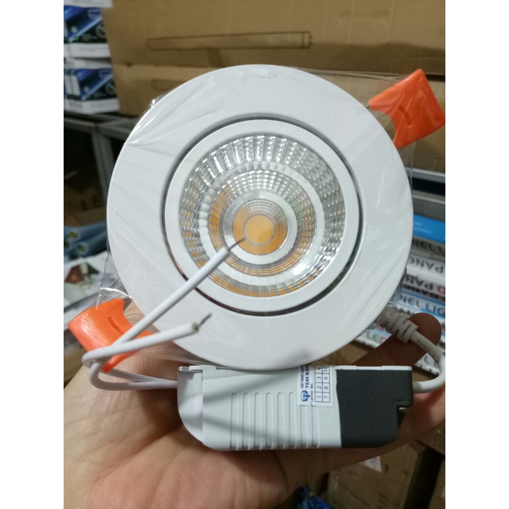 Đèn âm trần COB xoay góc