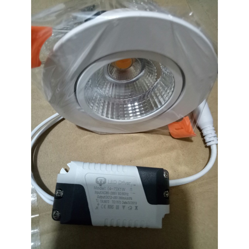 Đèn âm trần COB xoay góc