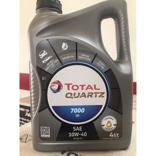 Nhớt động cơ total quartz 7000 10w40 4lit. chính hãng