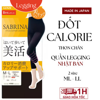 Quần Legging nữ Sabrina Nhật Bản đốt calorie giúp thon gọn đôi chân độ bó 10hPA