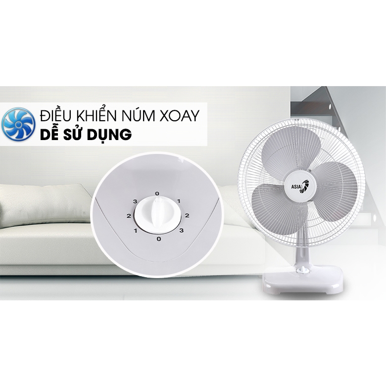 Quạt bàn Asia 3 cánh B16001-XV1 45W